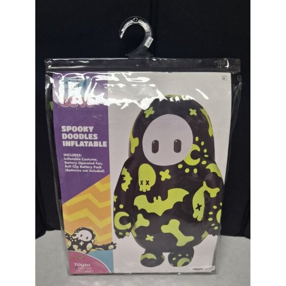 Spirit Other - Spirit Halloween Fall Guys Spooky Doodles Inflatable Costume Youth Size OSFM New